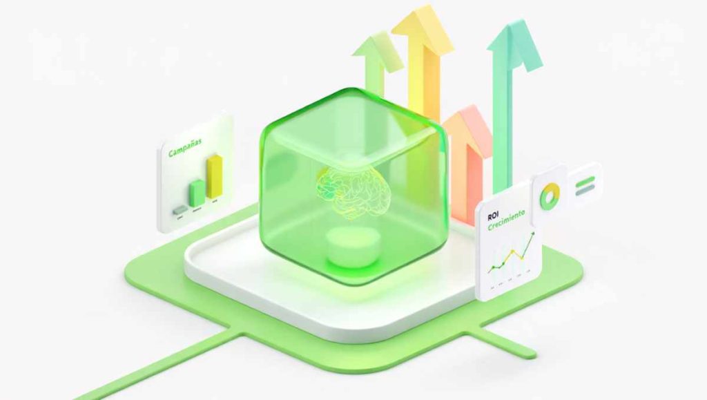 Ilustración de Google Ads e inteligencia artificial en 2025 mostrando cómo se combinan para optimizar campañas